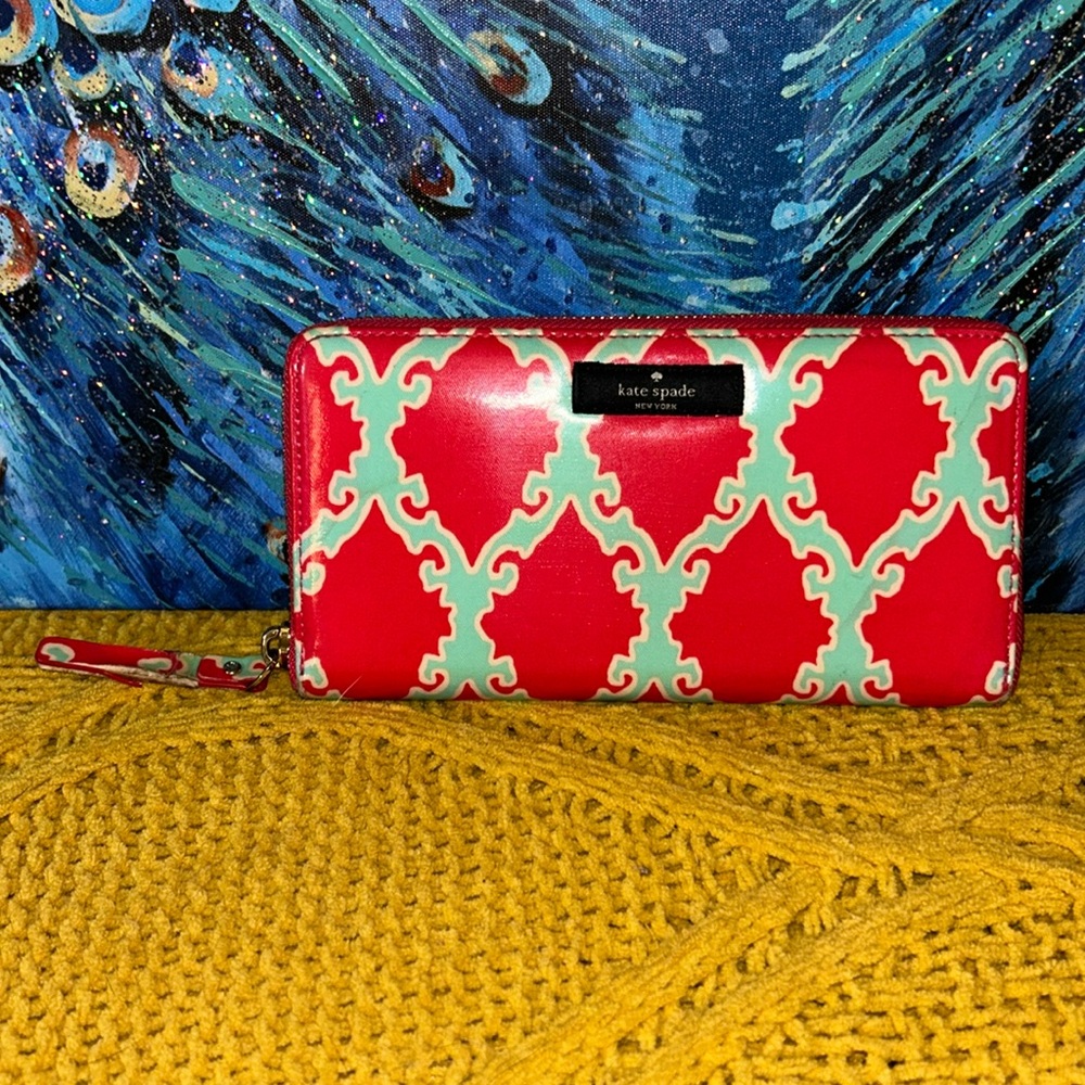 Vintage Kate Spade Long Zipper Wallet